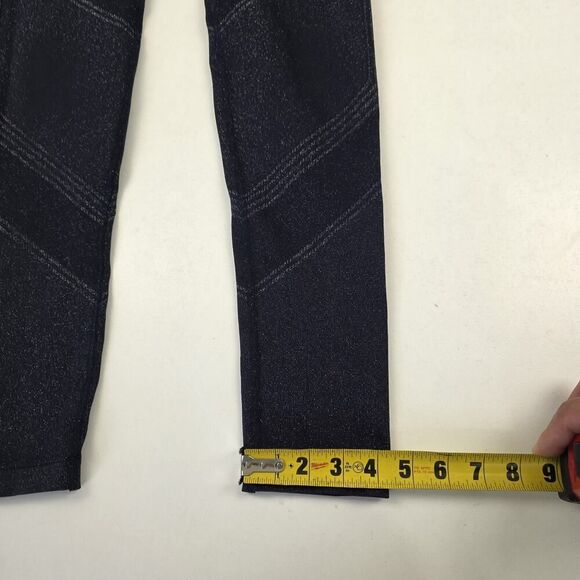 Athleta Twilight Tight Blue Silver Sparkle Shimmer Leggings Medium Gorpcore Gym - Picture 6 of 14